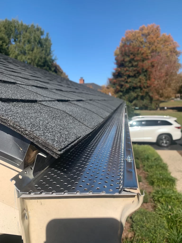 Gutter guard preventing debris from entering the gutter system